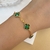 Pulseira 5 trevos pedra verdes menores na internet
