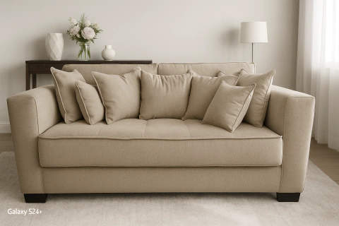 Sofá de dos cuerpos hesa verona chenill beige