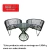 Combo Sillón Gervasoni Con Mesa De Vidrio "Arena"