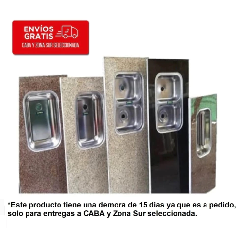 Mesadas Pileta Simple Misionero 1.40 Mts Granitica