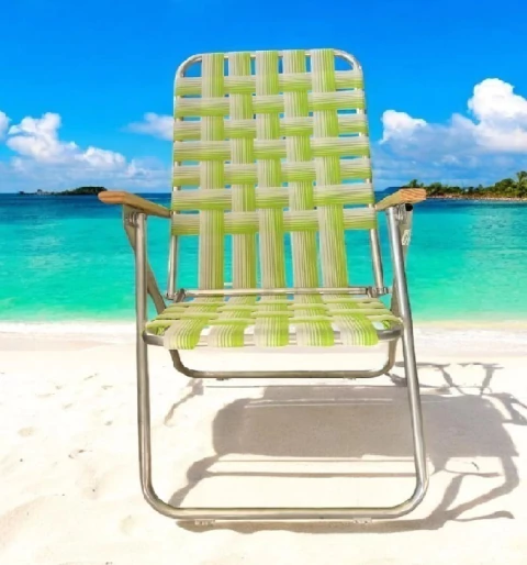 Reposera Avelino 1005 Aluminio Con Apoya De Madera - comprar online