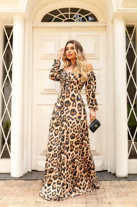VESTIDO ONÇA MARIELLA