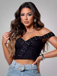 CROPPED TRICOLINE EDUARDA - Sol Oliveira Boutique