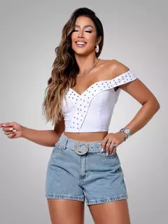 CROPPED TRICOLINE EDUARDA na internet