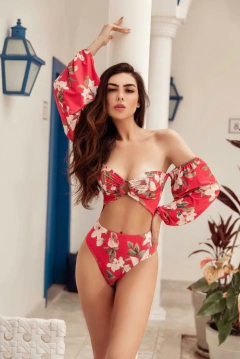 Body Argola - Estampado Florido na internet