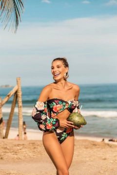Body Argola - Estampado Florido - Sol Oliveira Boutique