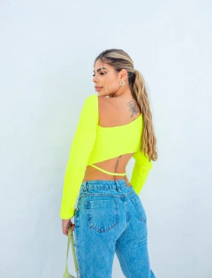 Cropped de tiras - Manga Longa - loja online