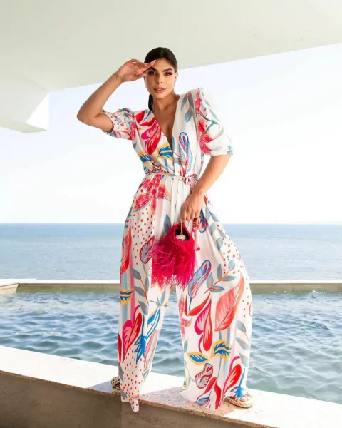 macacão colors branco