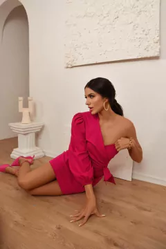 VESTIDO TRICOLINE + BOLERO - Sol Oliveira Boutique
