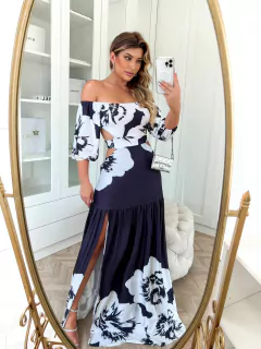 VESTIDO LU BARRADO