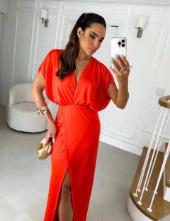VESTIDO DECOTE FENDA - loja online