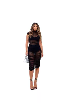 VESTIDO MIDI TULE