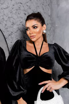 VESTIDO CAROL VELUDO CRISTAL - loja online