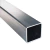 TUBO QUADRADO ZINC. - 50 X 50 X 1,25mm FRACIONADO