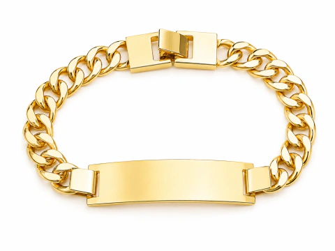 Pulseiras de placa personalizáveis