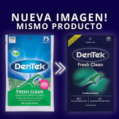 DENTEK FRESH CLEAN HILO DENTAL CON MANGO 75 CT - tienda online