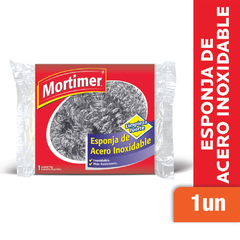 ESPONJA MORTIMER ACERO INOXIDABLE