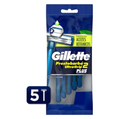GILLETTE PRESTOBARBA ULTRAGRIP 2 PLUS X 5