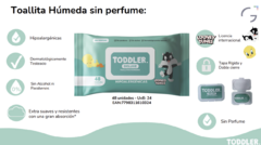 TOALLITAS HÚMEDAS TODDLER SIN PERFUME 48U en internet