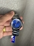 Blade bracelete polished blue