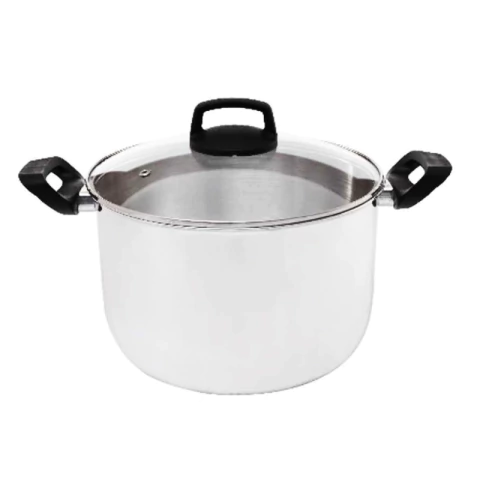 Caldeirão de Aluminio Grosso com Tampa de Vidro Nº16 2,2 Litros