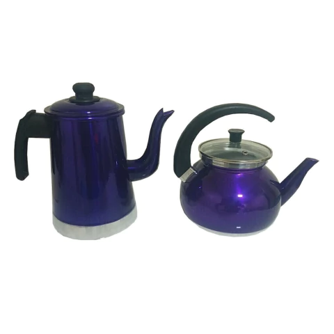 Kit Conjunto Bule 1.7L E Chaleira 1.6L Violeta Verniz Belmar