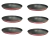 Jogo 6 Formas De Pizza Assadeiras Antiaderentes Nº35 Cereja