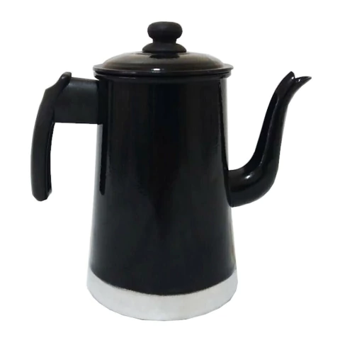 Bule 1.7 Litros Preto Brilhante Alumínio Reforçado Belmar