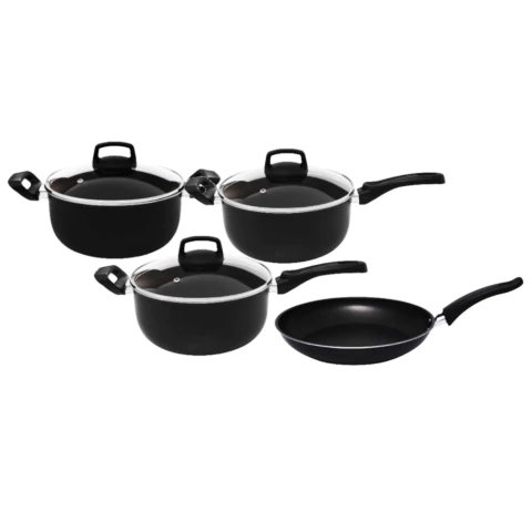 Jogo de panelas antiaderentes starflon 4 peças premium