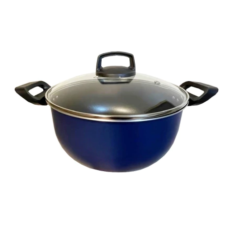 Panela Avulsa Antiaderente Nº22 Azul Com Tampa Docesar