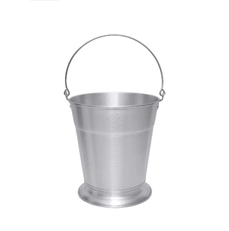 Balde de alumínio grande com pé 12 litros Docesar