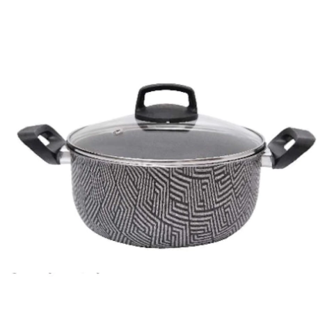 Panela avulsa antiaderente Starflon com tampa de vidro Docesar