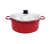 Panela caçarola avulsa de aluminio fundido grosso vermelha com tampa - comprar online