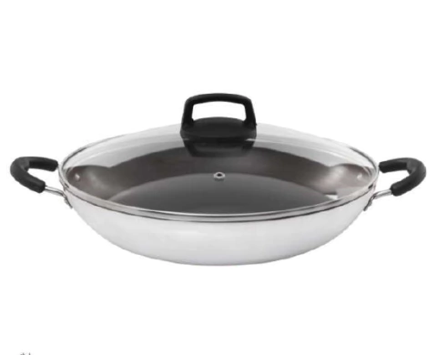 Paellera Antiaderente Grande Profissional 32Cm Com Tampa