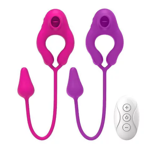 Vibrador de Ponto G e Clitóris com Bullet Lick Egg Pug Anal