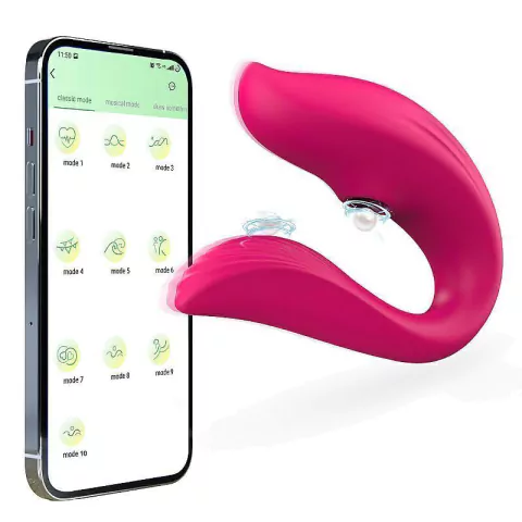 Vibrador Suga Estimula Clitoris Bluetooth Recarregável USB