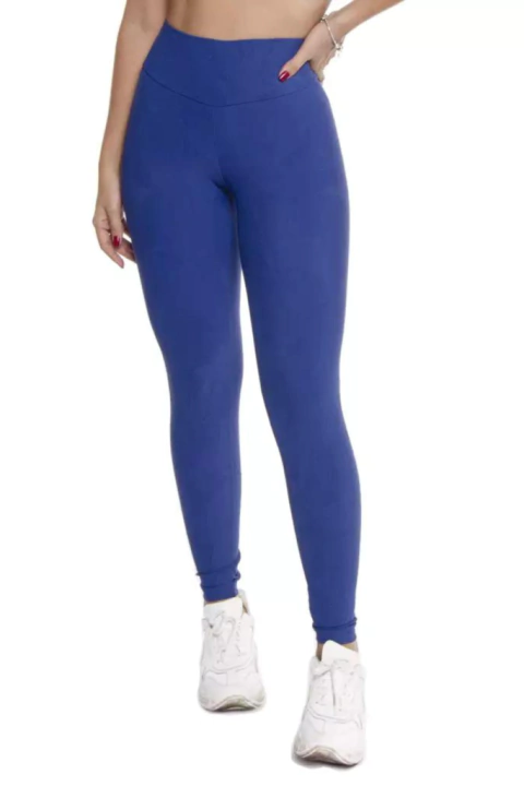 LEGGING COM TEXTURA AZUL