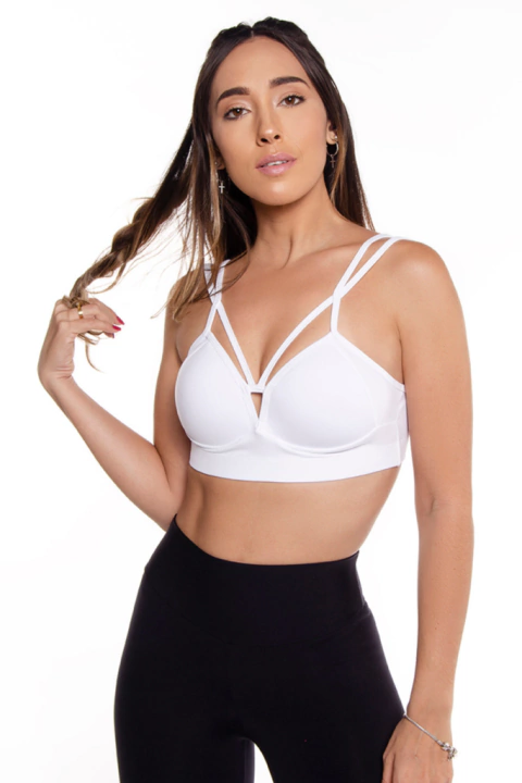TOP DE TIRAS LISO COM BOJO - comprar online