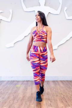 CORSÁRIO ESTAMPADO LARANJA - comprar online