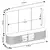 Bancada com painel de 2,18 100% MDF com LED para TV de até 75 polegadas cor 02 - comprar online