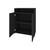 Balcão para Escritório 2 Portas Branco Preto