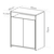 Balcão para Escritório 2 Portas Branco Preto - comprar online