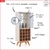 Cristaleira com duas portas de vidro e adega 100% MDF - comprar online