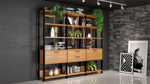 Estante para livros de 2,16 100% MDF