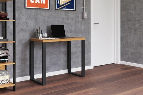 Escrivaninha estilo industrial de 89,5cm 100% MDF