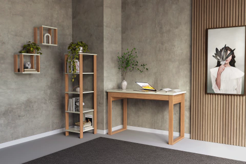 Escrivaninha com uma gaveta em MDF cor 02 - comprar online