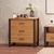 Cômoda estilo industrial com 3 gavetas Dalla Costa 100% MDF