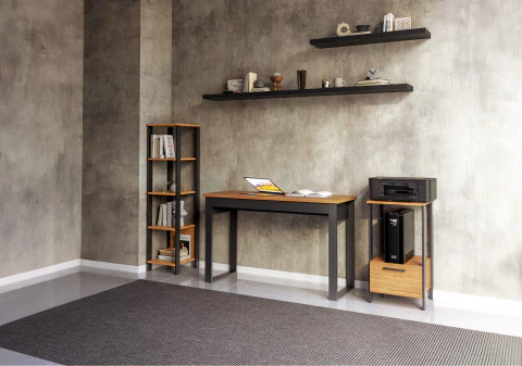 Mesa auxiliar para escritório 100% MDF com uma gaveta