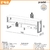Rack estilo industrial de 180cm com duas gavetas Dalla Costa 100% MDF Freijó com Preto Fosco na internet
