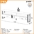 Rack estilo industrial de 220cm 100% MDF Dalla Costa Freijó com Preto Foco na internet
